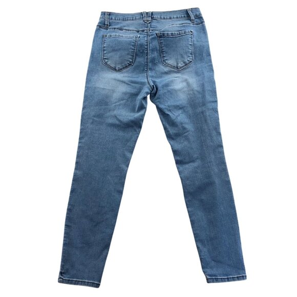 Curve Apparel Womens Jeans Size 12/31 Blue Denim High-Rise Essential Skinny Leg - Picture 2 of 14